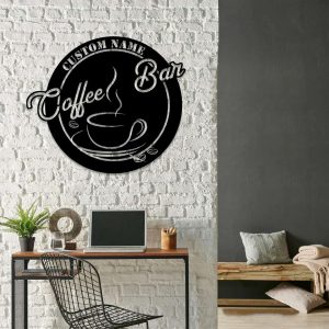 Cocktail And Coffee Bar Metal Wall Art Metal Coffee Sign Coffee Lover Home Decor 2