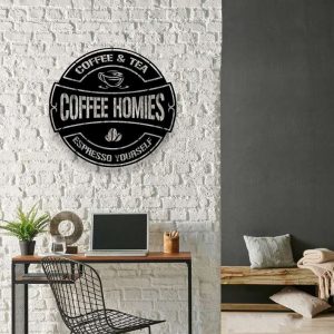 Coffee And Tea Metal Wall Art Metal Coffee Sign Personalized Coffee Bar Home Decor Housewarming Gift 2