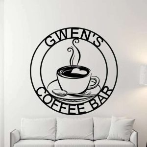 Coffee Bar Sign Coffe Sign Coffee Lover Metal Coffee Station Sign