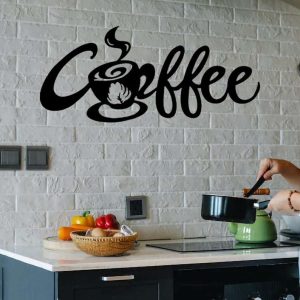 Coffee Metal Wall Art Coffee Bar Decor Coffee Station Sign Farm Garden Coffee Decor
