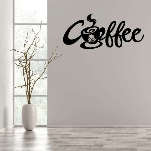 Coffee Metal Wall Art Coffee Bar Decor Coffee Station Sign Farm Garden Coffee Decor