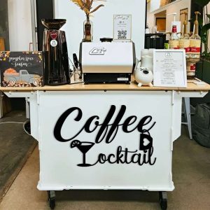 Coffee Till Cocktails Metal Sign Coffee Bar Corner Coffee Station Sign Kitchen Wall Art Pub And Dinner Decor