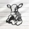 Cow Farmhouse Funny Calf Farm Sign Home Decor Personalized Metal Sign 4