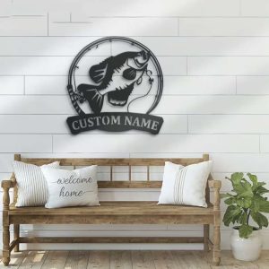 Crappie Fishing Custom Metal Sign Gift For Fishing Lover