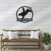 Custom Bull Rider Sign Redeo Cowboy Riding Bull Metal Wall Art 2