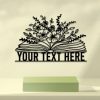 Custom Floral Book Reading Sign Book and Flowers Wall Art Gift For Readers 1