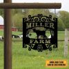 Custom Goat Metal Farm Sign Goat Ranch Outdoor Decor Gift For Farmer 1