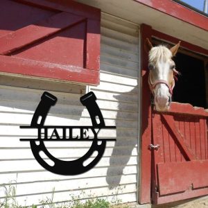 Custom Horse Ranch Sign Farm Barn Sign Wall Decor Horse Lover 4