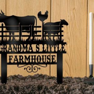 Custom Metal Farm Sign Decor Farm Animals Farmhouse Sign Farmer Gift 3