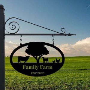 Custom Metal Farmhouse Sign Farm Outdoor Ranch Sign Gift For Farmer 5