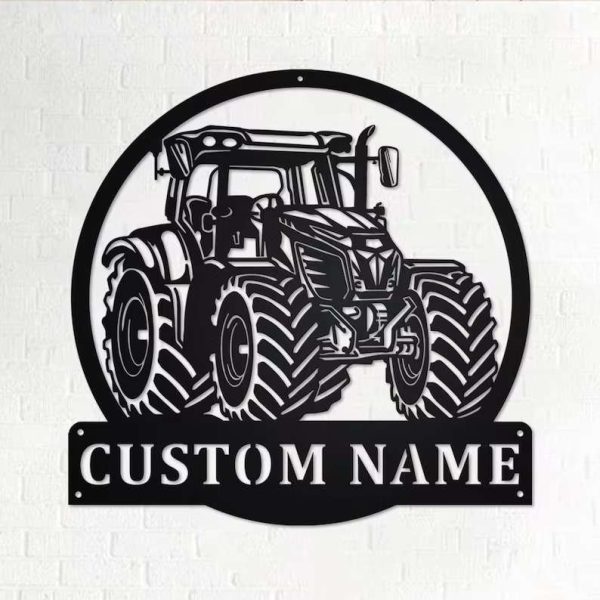 Custom Tractor Farm Name Home Sign Decor Gift For Farmer