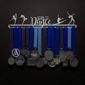 Dance Medal Hanger Born To Dance Medal Holder Display Hanger Rack Fram Shelf Metal Sign Gift For Dancer
