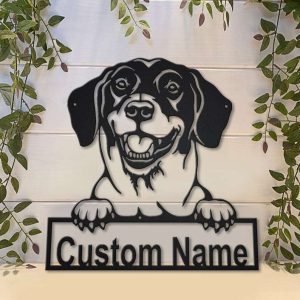 Danish Dachsbracke Metal Wall Art Dog Lover Personalized Metal Sign 2 1