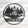 Disc Golf Lover Disc Golf Name Sign Custom Metal Sign 4
