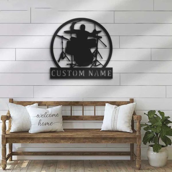 Drummer Room Drum Lover Custom Metal Sign