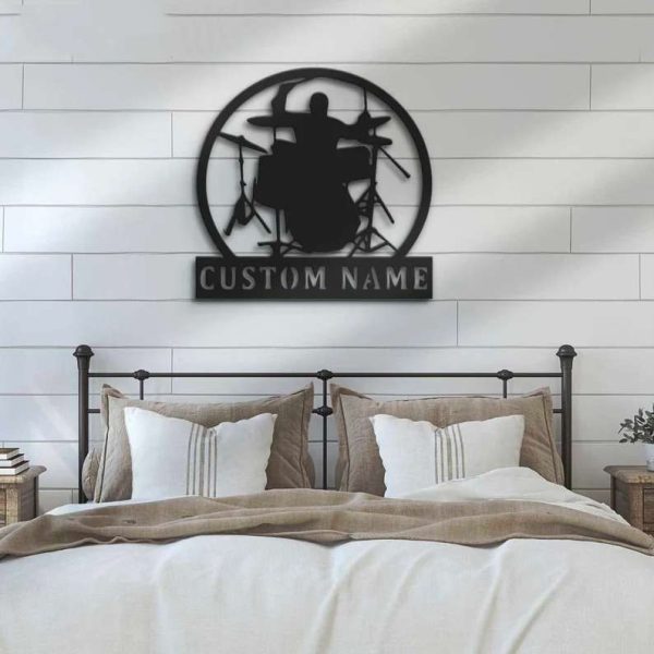 Drummer Room Drum Lover Custom Metal Sign