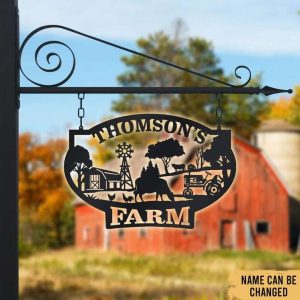 Farm Life Farmhouse Outdoor Decor Customized Metal Sign 4
