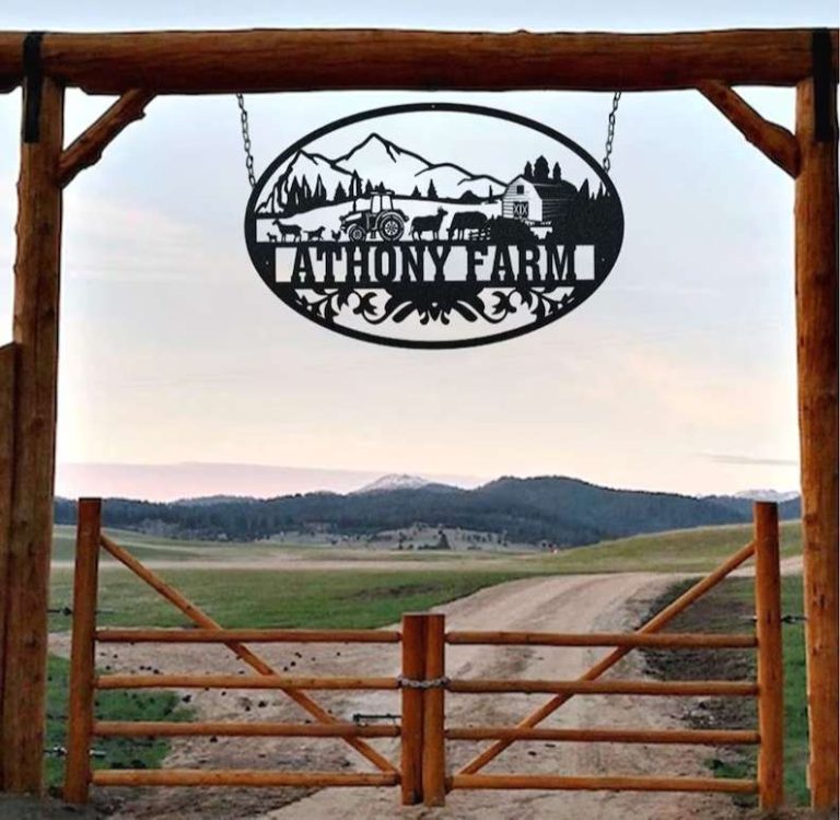 Farm Scene Metal Wall Art Farmhouse Decor Personalized Farm Cut Metal