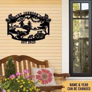 Farmhouse Farm Decoration Personalized Cut Metal Sign 4