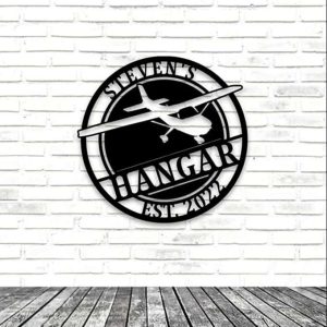 Floatplane Airplane Hangar Decor Personalized Metal Sign Aircraft Gift For Pilot