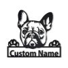 French Bulldog Metal Wall Art Dog Lover Personalized Metal Sign 1 1