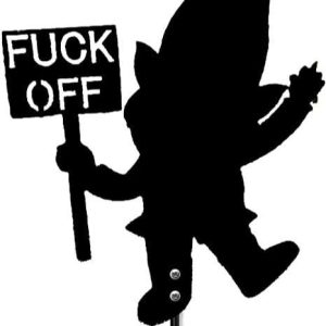 Funny Gnome Fuckoff Home Garden Metal Sign 2