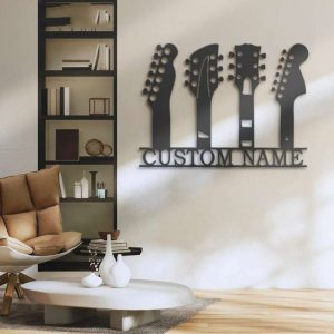 Guitar Player Guitarist Music Room Custom Metal Sign 12
