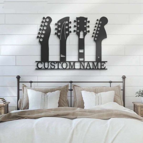 Guitar Player Guitarist Music Room Custom Metal Sign