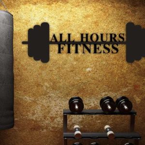 Gym Sign Home Gym Fitness Personalized Metal Sign 1