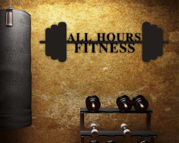 Gym Sign Home Gym Fitness Personalized Metal Sign