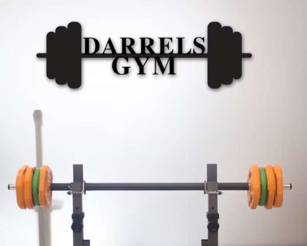 Gym Sign Home Gym Fitness Personalized Metal Sign