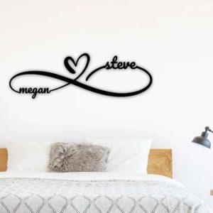 Infinity Sign Containing Names Personalized Metal Infinity Sign 1