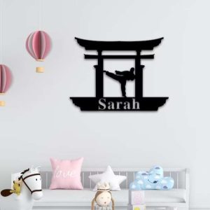 Karate Wall Art Sign Karate Lover Personalized Metal Sign 3