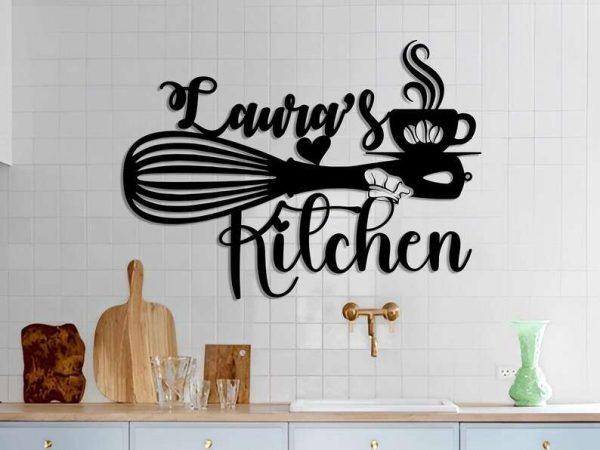 Kitchen Gift Custom Metal Kitchen Sign Mothers Day Gift Kitchen Decor