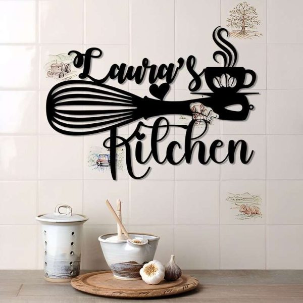 Kitchen Gift Custom Metal Kitchen Sign Mothers Day Gift Kitchen Decor