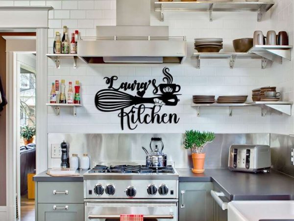 Kitchen Gift Custom Metal Kitchen Sign Mothers Day Gift Kitchen Decor