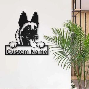 Malinois Dog Metal Wall Art Dog Lover Personalized Metal Sign 3