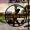 Mens Golf Personalized Metal Sign Gift For Golfer 2