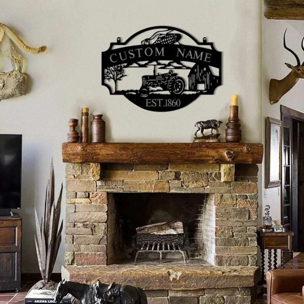 Metal Farm Sign Farmhouse Decor Farmer Custom Metal Sign