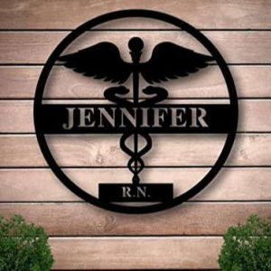 Nurse Health Care Personalized Metal Sign Doctor Medical 3