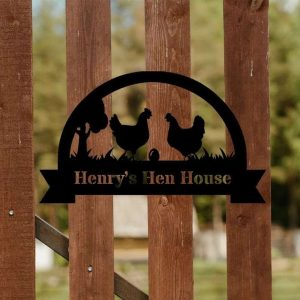 Personalized Chicken Farm Hen House Chicken Coop Metal Sign 2