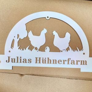 Personalized Chicken Farm Hen House Chicken Coop Metal Sign 3