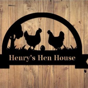 Personalized Chicken Farm Hen House Chicken Coop Metal Sign 5