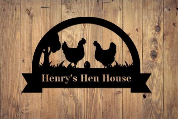 Personalized Chicken Farm Hen House Chicken Coop Metal Sign