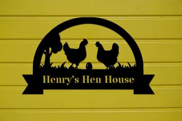 Personalized Chicken Farm Hen House Chicken Coop Metal Sign