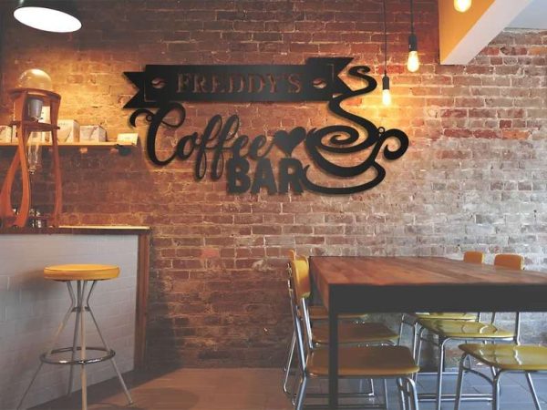 Personalized Coffee Bar Sign Coffee Bar Metal Wall Decor Coffee Station Sign Birthday Gift Dad Mom Gift