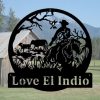 Personalized Cowboy Farm Metal Sign Farmhouse Cow Horse Ranch Decor 1