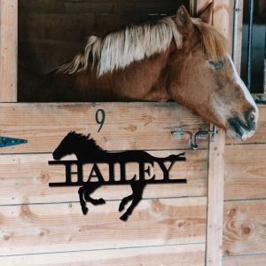 Personalized Horse Sign Farm Barn Sign Wall Decor Horse Lover 2