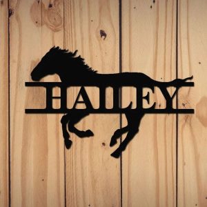 Personalized Horse Sign Farm Barn Sign Wall Decor Horse Lover 3