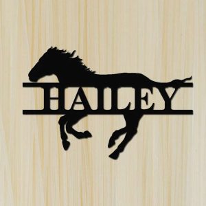 Personalized Horse Sign Farm Barn Sign Wall Decor Horse Lover 6